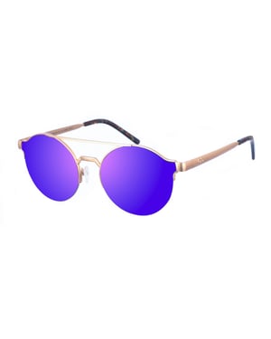 FIOROTTO unisex metalen zonnebril, ronde vorm
