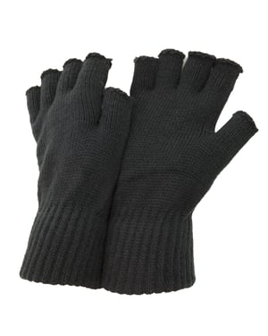 Floso Heren vingerloze winterhandschoenen (Houtskool)