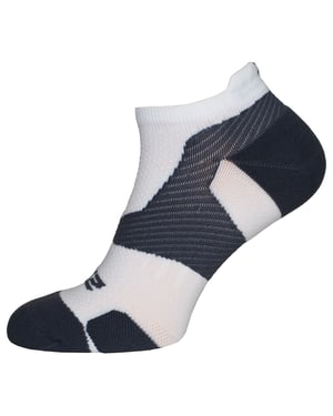 2XU Vectr Light Cushion Heren Wit/Grijs No Show Sokken