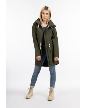 ICEBOUND softshell jas Dames donkere olijf