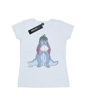Disney Dames/Dames Winnie The Pooh Klassiek Eeyore Katoenen T-Shirt (Wit)