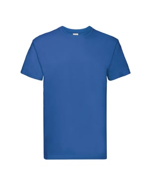 Fruit of the Loom Heren Super Premium T-Shirt (Koningsblauw)