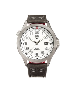Shield Palau lederen band heren duikhorloge met datum