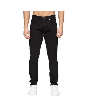 Crosshatch Heren Buraca Denim Slim Jeans (Zwart)
