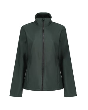 Regatta Opvallende Dames/dames Ablaze Afdrukbaar Soft Shell-jasje (Donker sparren/zwart)