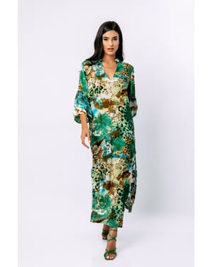Animal Print kaftan stijl maxi jurk