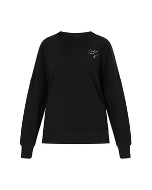 Dreimaster Sweatshirt Dames zwart