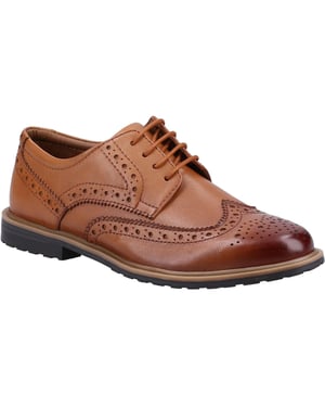 Hush Puppies Meisjes Verity Leren Brogues (Tan)