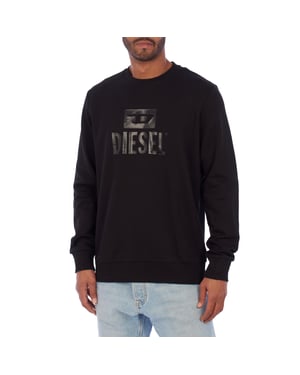 A09755-5RIAJH heren sweatshirt met ronde hals en opdruk