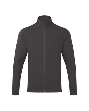 Premier Heren Recyclight Microfleece Full Zip Jas (Donkergrijs)