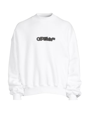 Off-White Blurr Book Over White Oversized Sweatshirt