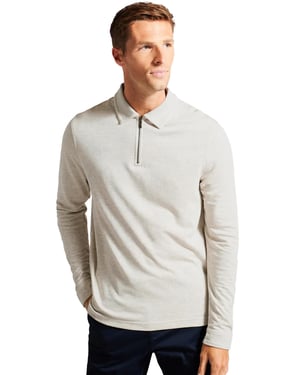 Ted Baker Heren Poloshirt Met Lange Mouwen - Karpol