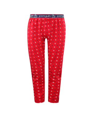 Penguin Lounge Jersey Heren Rode Pyjama Broek