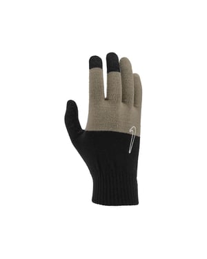 Nike Gebreide Swoosh Grip Handschoenen 2.0 voor volwassenen (Grafisch Zwart/Kaki/Kokosmelk)