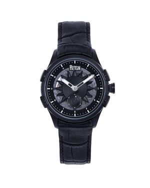 Reign Solstice Automatisch semi-skelet horloge - zwart