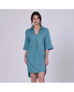 Katoen minimalistisch shirtjurk