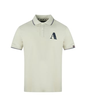 Aquascutum A Logo Biege Polo Shirt