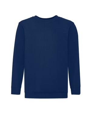 Fruit of the Loom Kinder/Kids Premium Sweatshirt met Inzetstuk (Marine)
