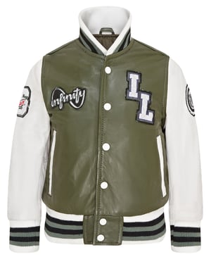 Letterman leren Varsity College bomberjack voor kinderen