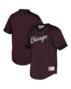 Mitchell & Ness NBA Chicago Bulls Wordmark Mesh Heren T-shirt
