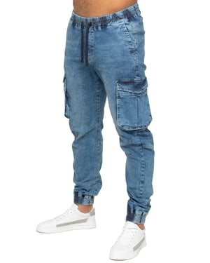 Enzo | Heren Cargo Jogger Jeans