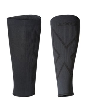 2XU Compressie Unisex Kuitbeschermers Titanium/Zwart