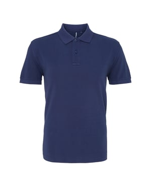 Asquith & Fox Heren Poloshirt met korte mouwen (Denim)