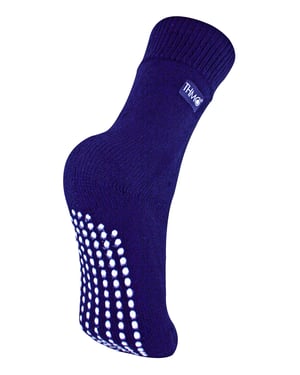 THMO - Indoor Slipper Sokken met Grijpers voor Kinderen - Marine