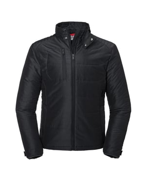 Russell Heren Cross Gewatteerd Jasje (Zwart)