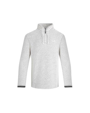 Weird Fish Heren Cruiser Macaroni Quarter Zip Pullover (Ecru)