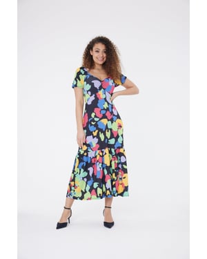 Fleur Veelkleurige Maxi Dress