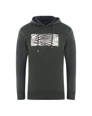 Cavalli Class Zebra Print Logo Zwarte Hoodie