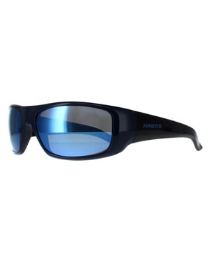 Arnette Rechthoek Heren Donkerblauw Donkergrijs Spiegel Water Gepolariseerd Hot Shot AN4182