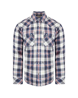 Ariat Anderson Heren Blauw/Rood Overhemd