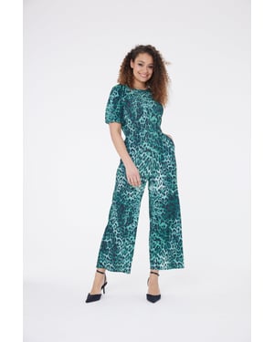 Jumpsuit met luipaardprint Nia