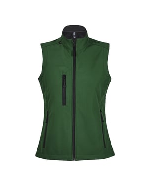 SOLS Dames/dames Rallye Soft Shell Bodywarmer Jacket (Fles groen)