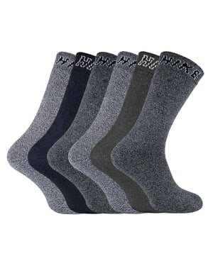 Set van 6 ademende katoenen wandelsokken voor heren - Pack 2