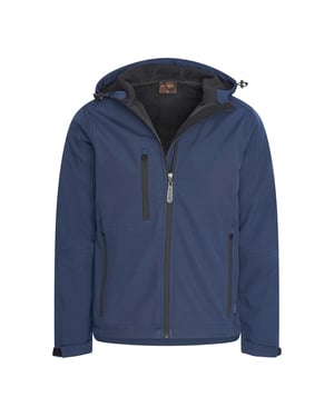 Cappuccino Italia Outdoorjas Softshell Hood Jacket Navy Blauw