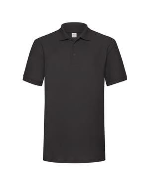 Fruit of the Loom Heren 65/35 Zwaargewicht Poloshirt (Zwart)