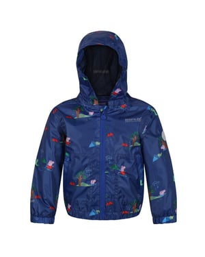 Regatta Muddy Puddle Peppa Pig Waterdichte Jas voor kinderen/Kinderen (Koningsblauw)
