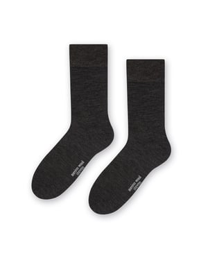 Steven - Heren 1 Paar Originele Merino Wol Sokken voor de Winter - Houtskool