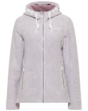 ICEBOUND Yuka serie Gebreide fleece jas Dames licht lavendel melange
