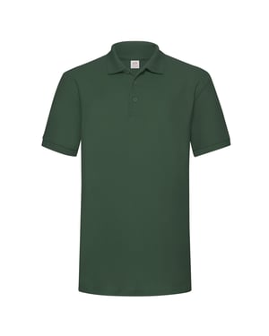Fruit of the Loom Heren Polycotton Pique Zwaar Poloshirt (Fles groen)