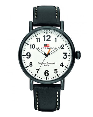River Woods Sacramento herenhorloge Zwart RW420008