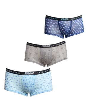 Pack-3 Boxers van ademende stof en anatomische voorkant LPG1008 jongen