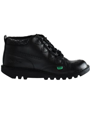 Kickers Mid Quilt Dames Zwart