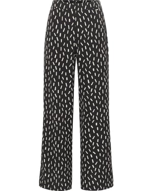Dreimaster Stof broek Dames zwart en wit