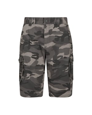 Mountain Warehouse Heren Camo Cargo Shorts (Zwart)