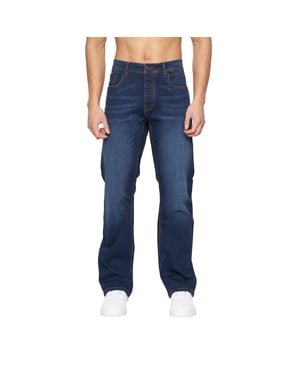 Crosshatch Heren Winsbury Bootcut Jeans (Donkere wasbeurt)