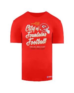 NFL Team Apparel Korte Mouw Crew Hals Rood Junioren T-shirt MKC2072RE